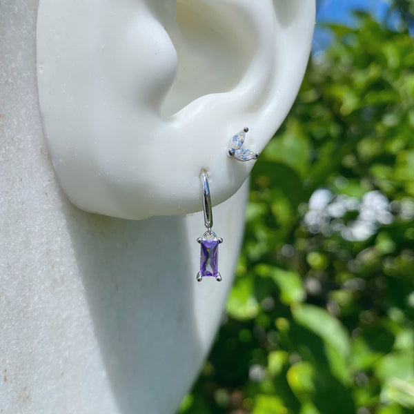 Lavender charm Huggies