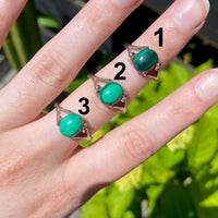 Malachite rings