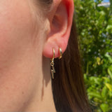 Gold lighting earrings