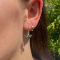 Gold Dragonfly earrings