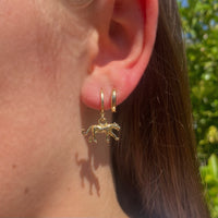 Leopard earrings