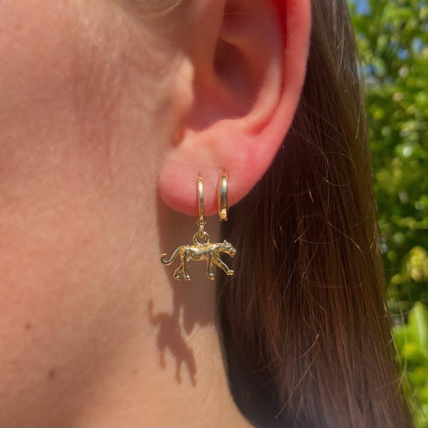 Leopard earrings