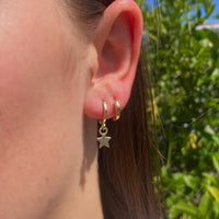 Gold Star earrings