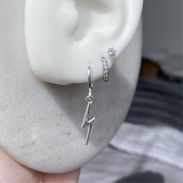 Lightning bolt earrings