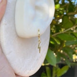Gold lighting earrings