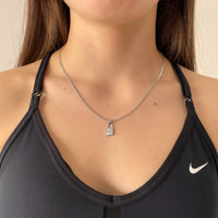 Silver Padlock necklace