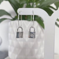 Padlock earrings