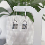 Padlock earrings