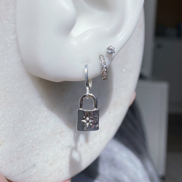 Padlock earrings