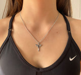 Silver Angel women necklace