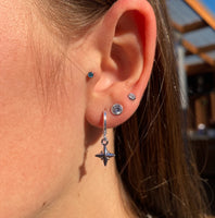 Cross star earrings