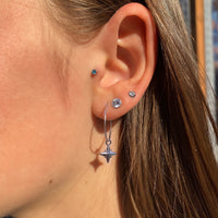 Cross star earrings