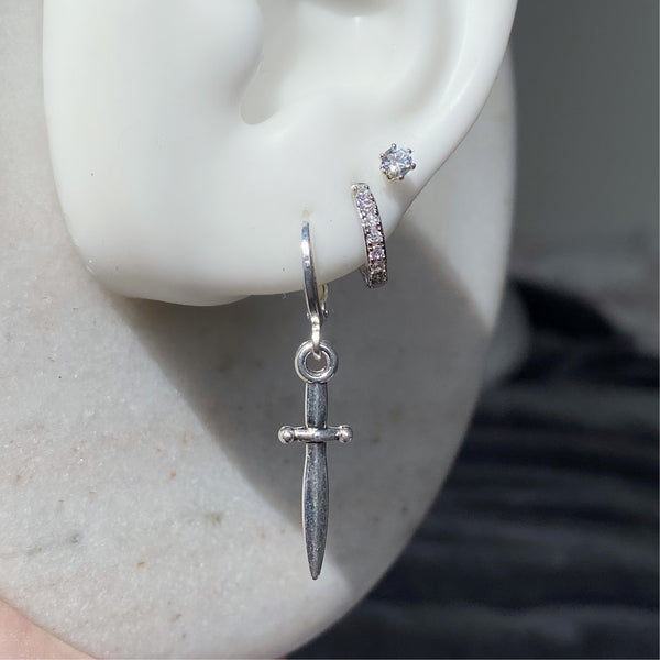 Sword earrings