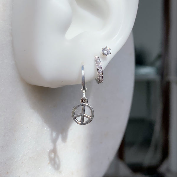 Peace earrings