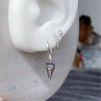 Heart eye earrings