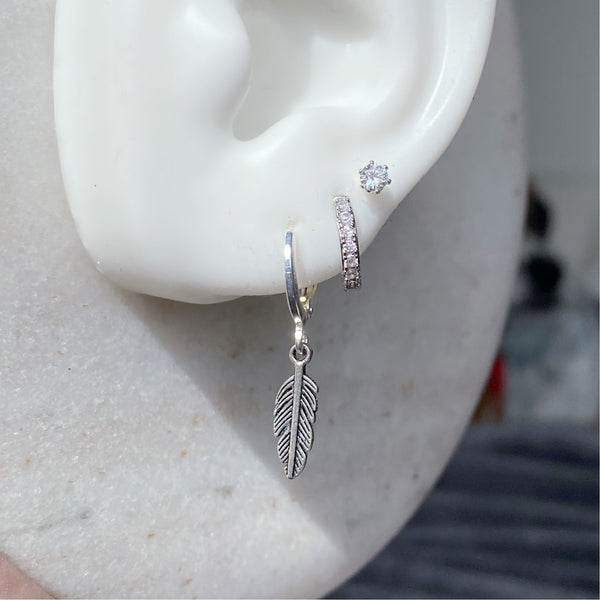 Feather earrings