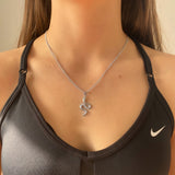 Silver snake necklace