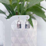 Padlock earrings