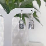 Padlock earrings